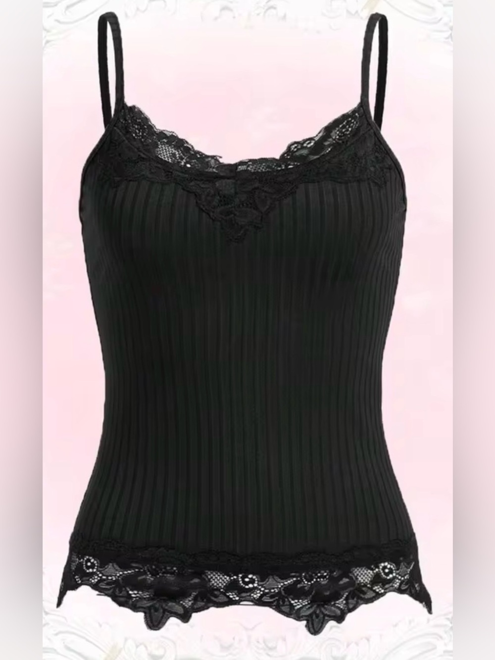 Black Lace Tank top